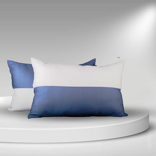 zinnia Jersey Pillow Dual Color Design | Set of 2 (27 X 16 Inch or 45 X 70 CM)