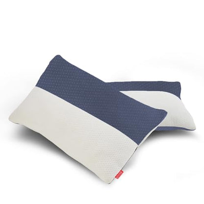 zinnia Jersey Pillow Dual Color Design | Set of 2 (27 X 16 Inch or 45 X 70 CM)