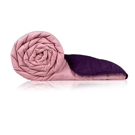 Plum and Blush Reversible Solid Comforter