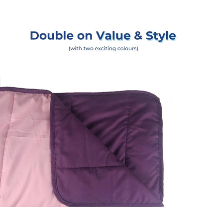 Plum and Blush Reversible Solid Comforter