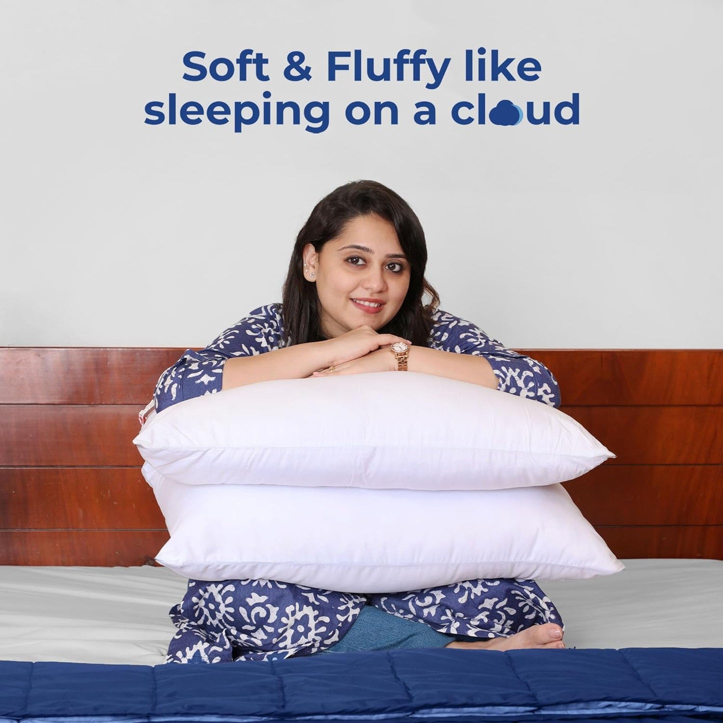 Comfort Soft pillow for Sleeping, White, Pack of 2