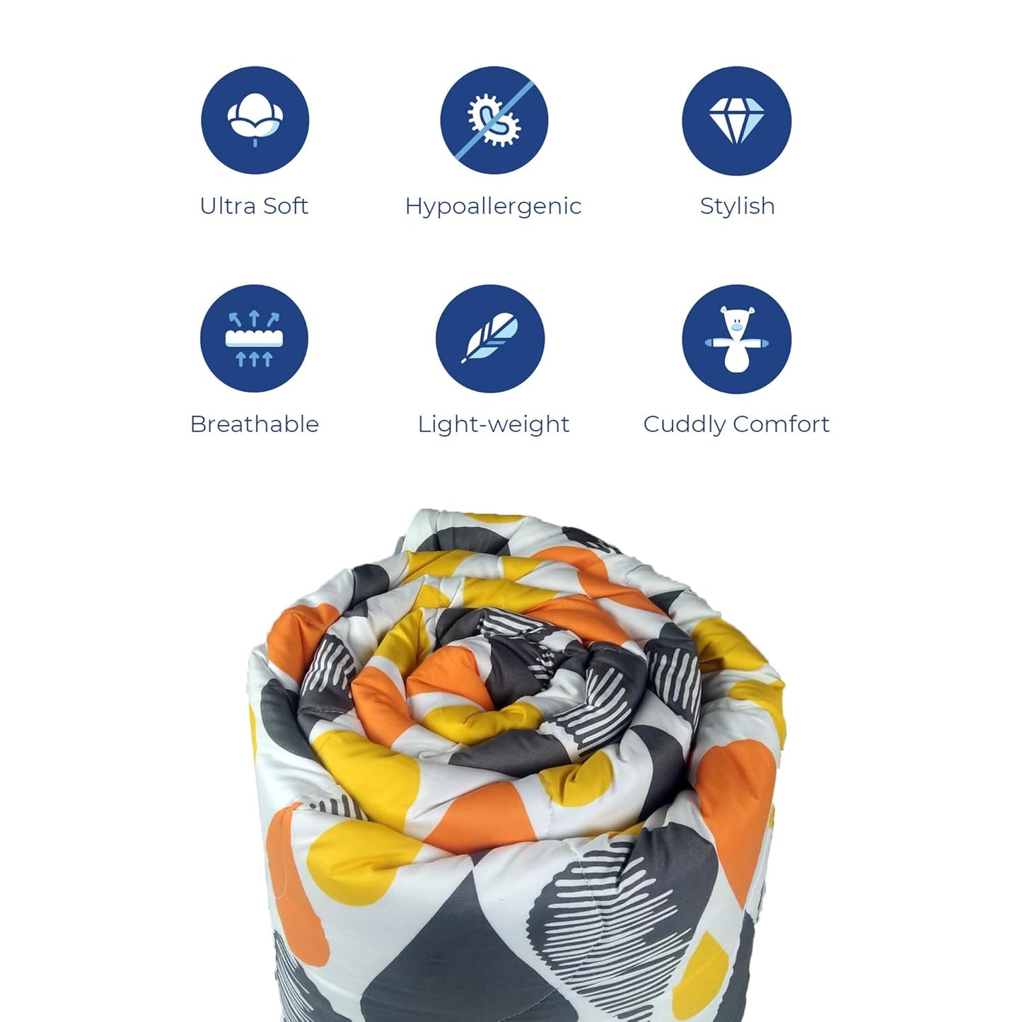 Drops and Grey Revesible Comforter