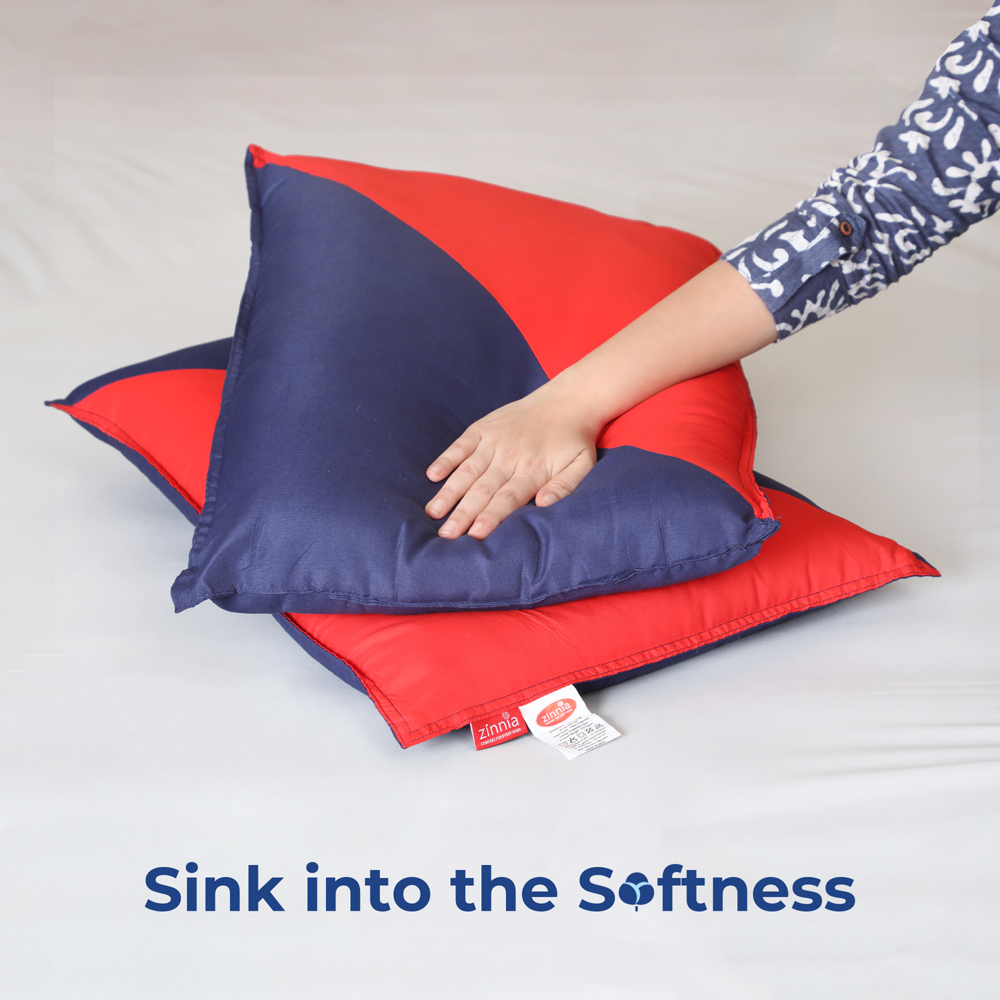 Diagonal Super Soft  pillow for sleeping, Basic size 41 x 61 cm - pack of 2