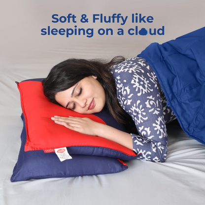 Diagonal Super Soft  pillow for sleeping, Basic size 41 x 61 cm - pack of 2