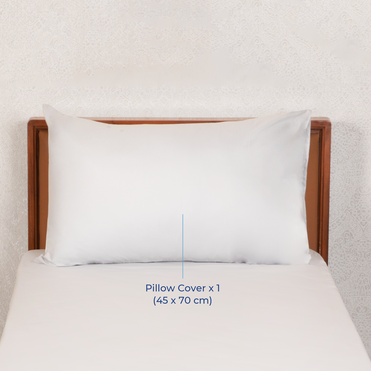 Super Soft microfibre solid bedsheet with pillow cover - Ash Grey